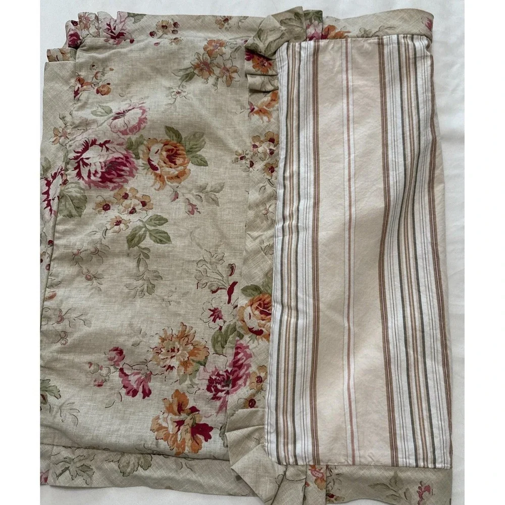 Pillow Shams 2 Nautica Savannah Shabby Cottage Farmhouse French Country Floral